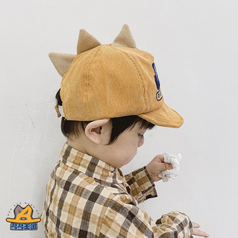 Handsome Toddler Kids Baby Girl Boy Cartoon Embroidery Pattern Visor Baseball Cap Casual Hat Hvlv