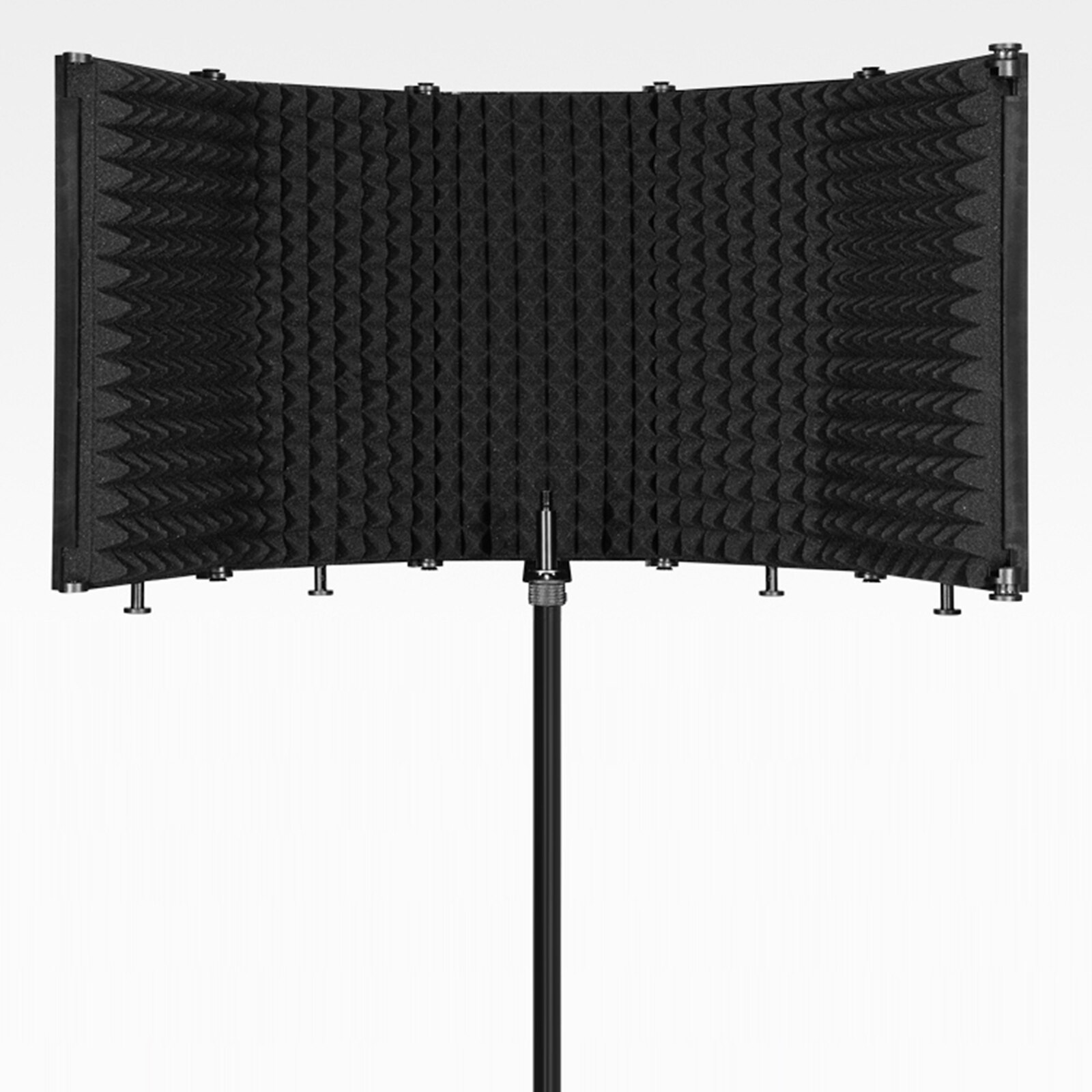 5 Panel Adjustable Microphone Shield Isolation Reflection Filter Vocal Booth