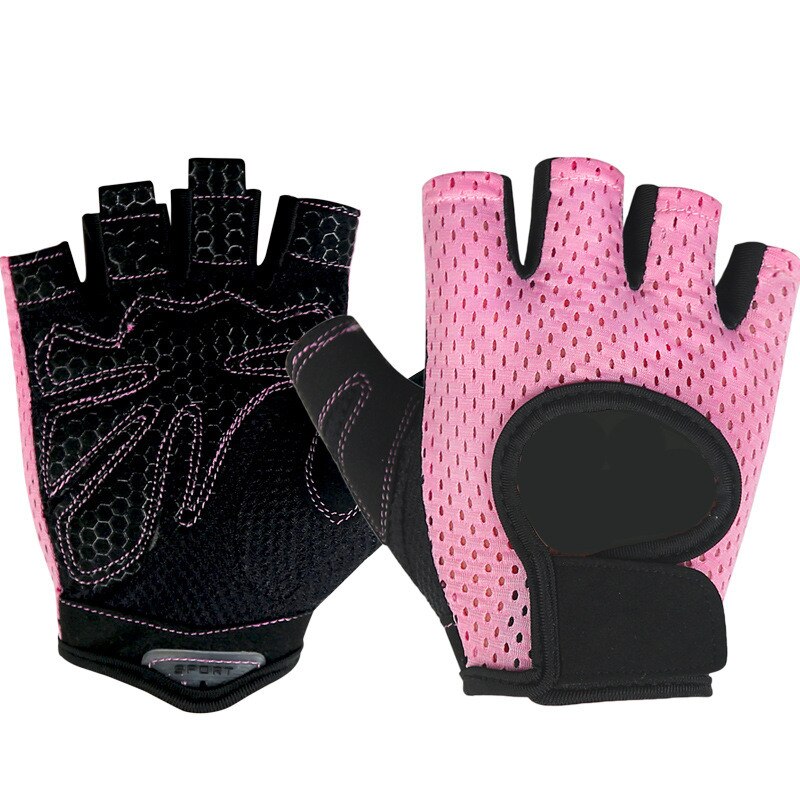Gym fitness handschoenen power gewichtheffen dames heren workout bodybuilding halve vinger handbeschermer