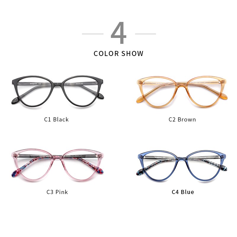 Cat Eye Glasses Frame Women Prescription Glasses Blue Light Glasses TR90 Optical Glasses Myopia Eyewear Computer glasses Women