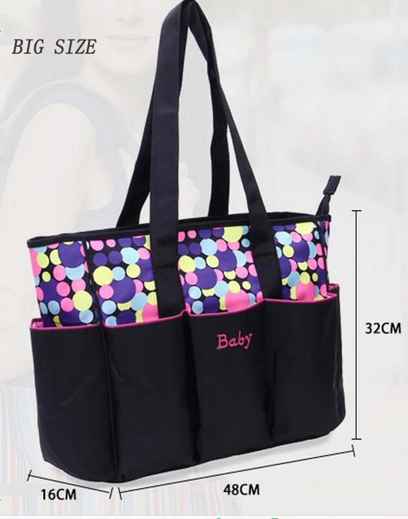 Babyhugs Sac à Langer 5 Pièces – Ensemble Complet Noir Avec Matelas à Langer, Sac Isotherme Et Poches Biberons