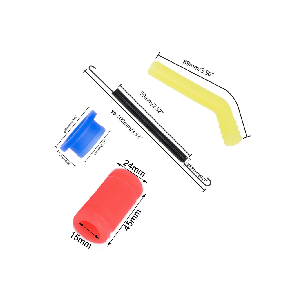 Junta de tubo de colector de escape de silicona, extensión de resorte de motor, 3 uds., para coche modelo RC 1/8 1/10 Nitro HSP HPI Traxxas Axial Kyosho