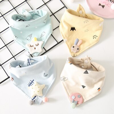 4 Stks/pak Baby Sjaal Burp Doek Bandana Katoen Slabbetjes Pasgeboren Baby Jongen Meisje Peuter Herfst Winter Sjaal Waterdicht Bib: 8