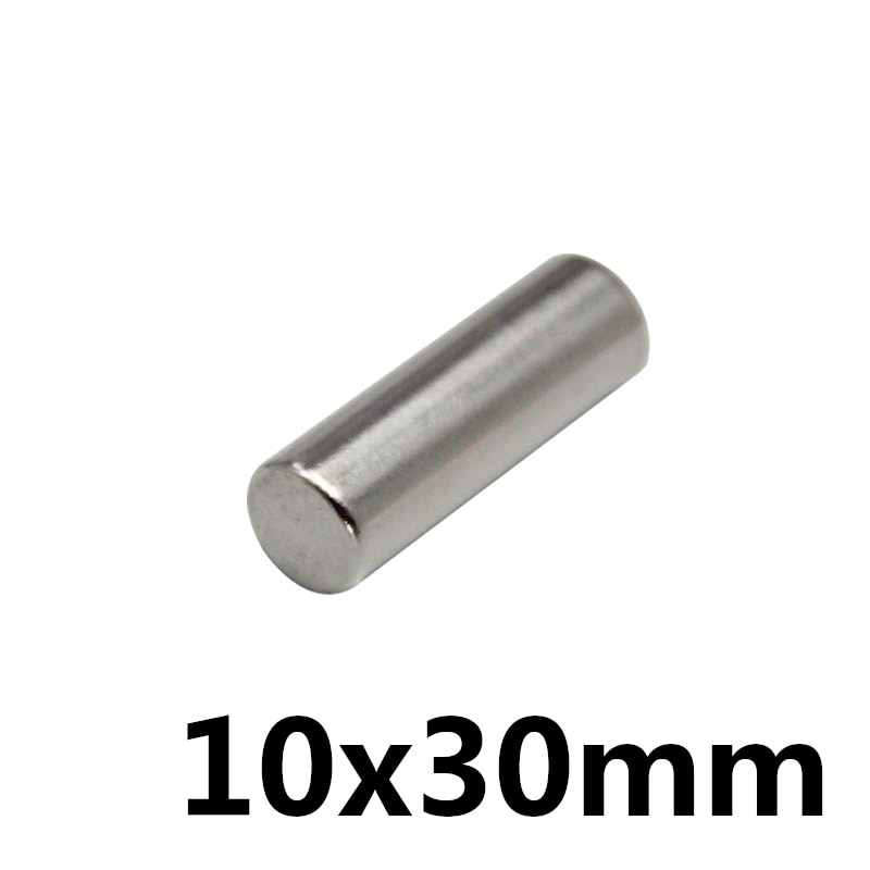2/5/10Pcs 10x30Super Krachtige Sterke Magnetische Magneten Dikke Permanente Neodymium Magneten 10X30Mm Ronde magneet 10*30Mm