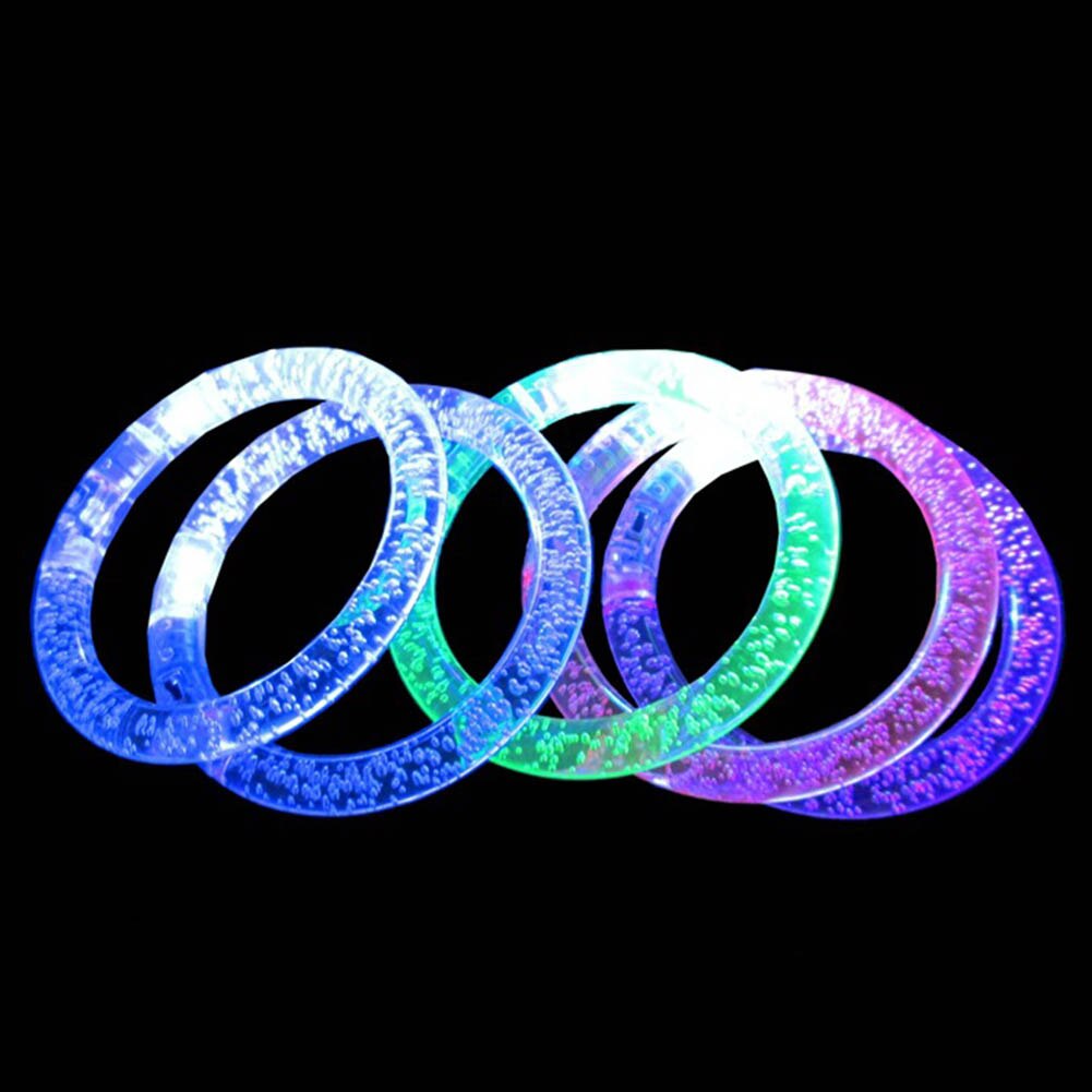 Led Knippert Armband Glow In The Dark Licht Up Acryl Gloeiende Armband Lichtgevende Speelgoed Voor Kinderen Lichtgevende Ringen Armband