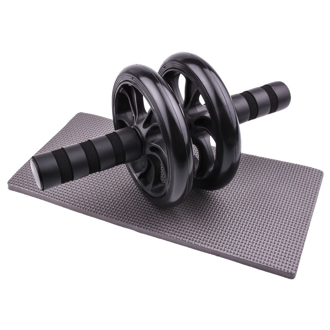 Ab Roller Abdominale Tonificerend Wiel Abdominale Reducer Combinatie Set Buikspier Tonificerend Wiel Indoor Fitness Apparatuur: black ab wheel
