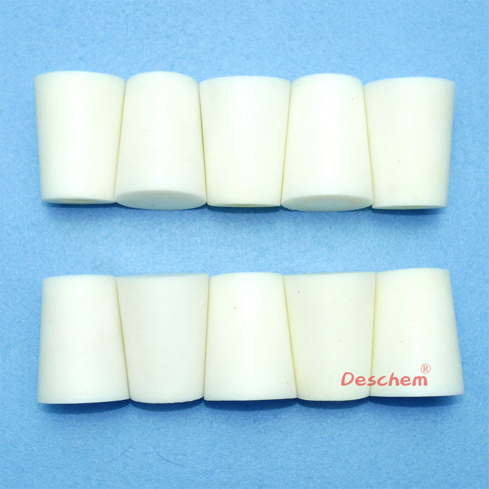 5#,22*17*37,Tapered Silicon Bung Stopper,Test Tube Hollow Plug,10Pcs/Pack