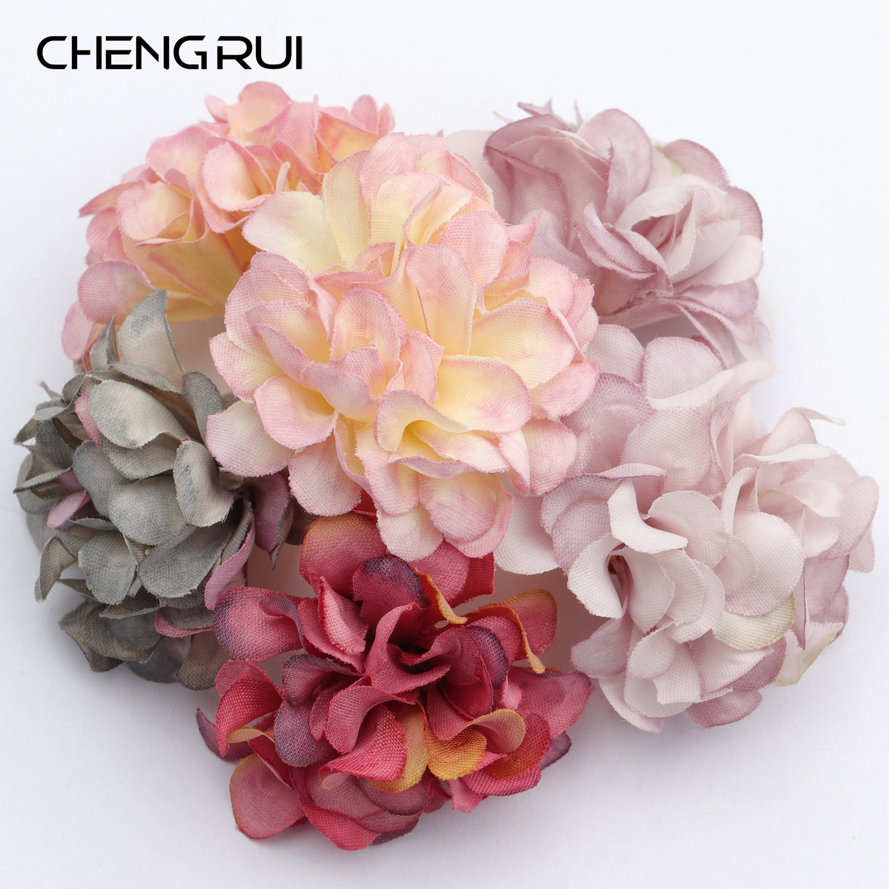 CHENGRUI F145, fabricación de joyas, material artesanal, hecho a mano, metal de cobre, suministros para manualidades, colgantes de flores diy, fabricación de joyas, 10 unids/lote