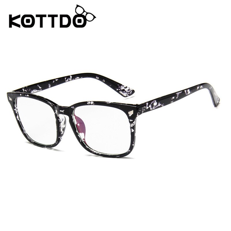 KOTTDO-gafas cuadradas clásicas para hombre y mujer, montura de plástico Retro, óptica, Uv400