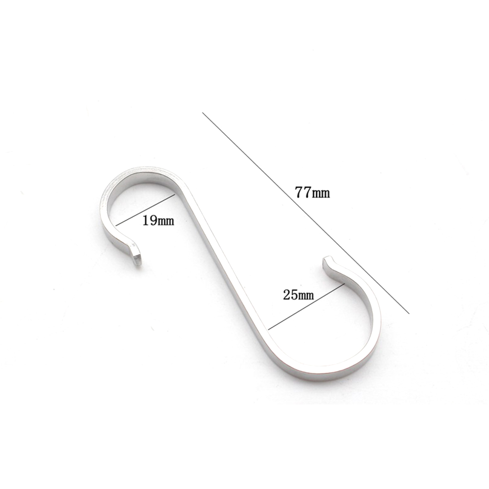 12 Pcs S Hooks Flat Stainless Steel Hanger Kitchen Garden Hanging Utensil Home S Hook Kitchen Single Hook Flat Hook