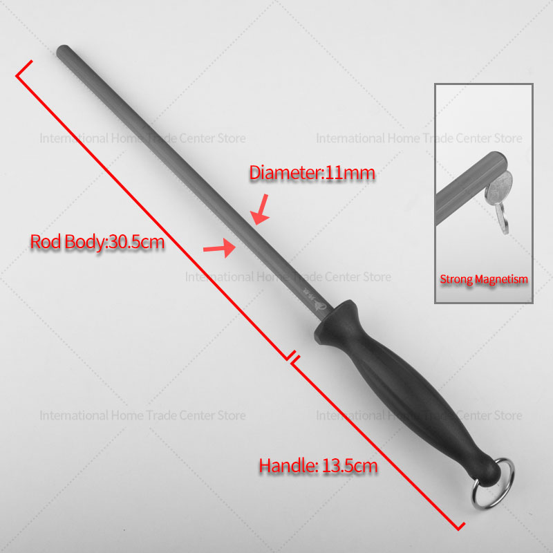 Afilador de cuchillos, varilla de afilar, varilla de afilado de acero portátil , herramienta de cocina, varilla de afilado, herramienta de cocina para el hogar