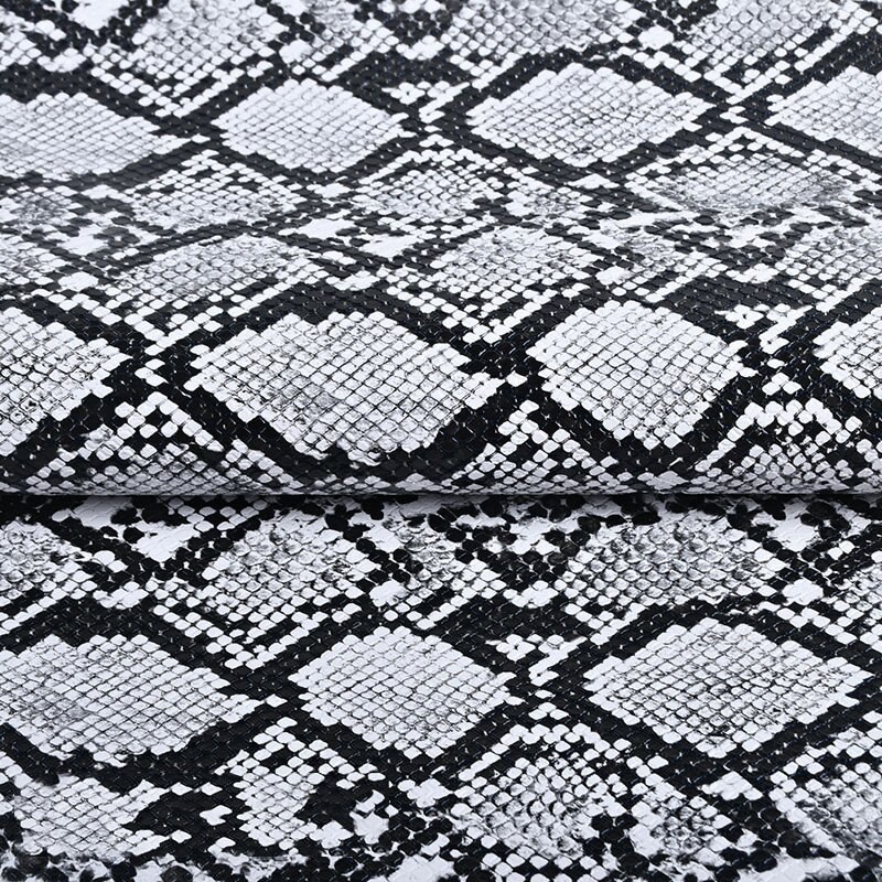 50*138cm PU Schlange Leder Stoff Kunstleder Für DIY Handgemachte Kleidung NäHenne Zubehör Liefert: 1