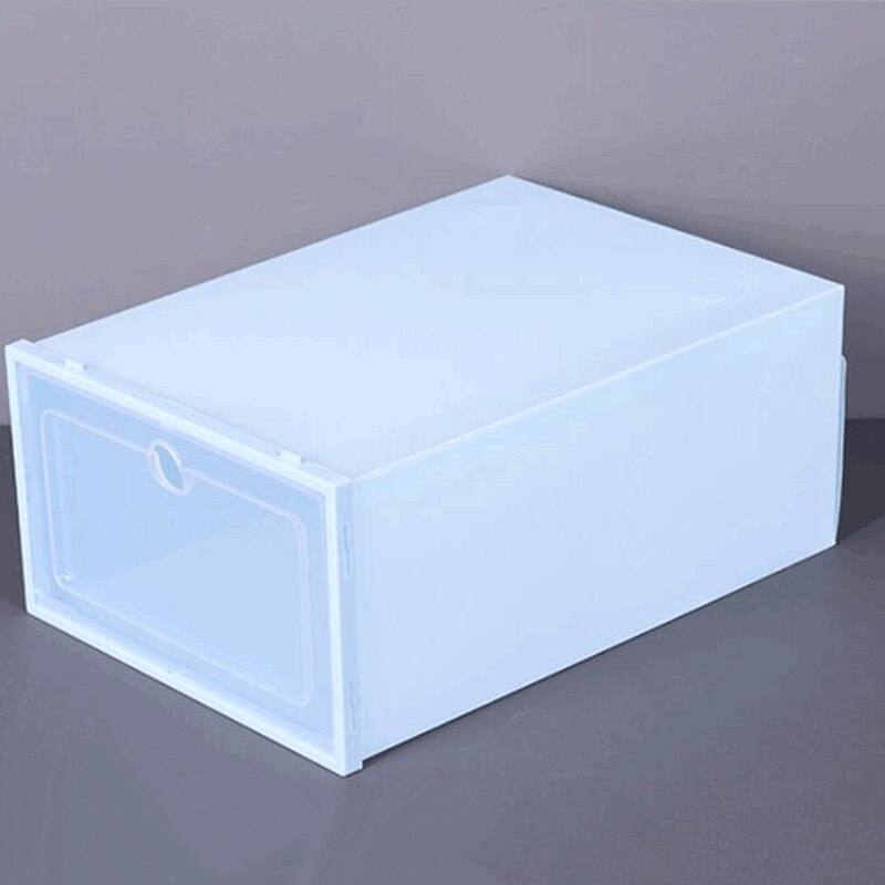 Wonderlife Verdikte Schoenendoos Transparante Schoenendoos Plastic Clamshell Lade Schoenendoos Huishoudelijke Goederen Opbergdoos: Blauw