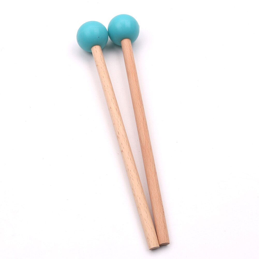 Lot de 4 baguettes en bois pour marimba et xylophone | Tambour de langue en caoutchouc pour enfants et adultes