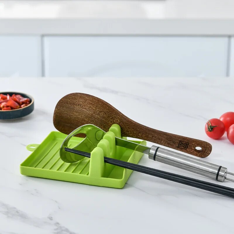 1Pc Keuken Spatel Rek Pot Deksel Rek Planken Aanrecht Schop Lepel Plank Soep Pad Zet Soep Lepel Eetstokjes Houder