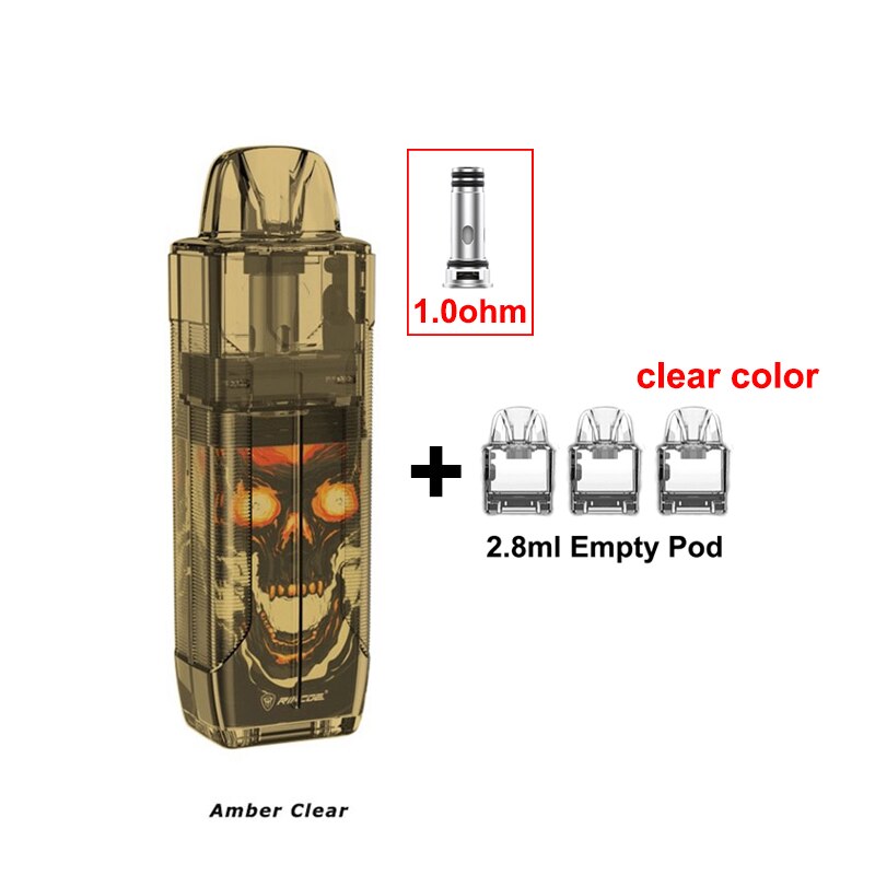 Original Rincoe Jellybox SE Kit 500mAh Battery 2.8ml Cartridge: Amber and 3pods