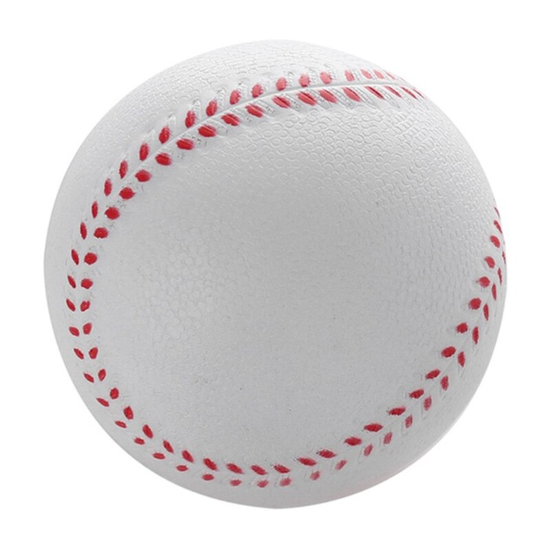 1 Pcs Universele Handgemaakte Baseballs Pvc Bovenste Hard & Soft Baseball Ballen Softbal Bal Training Oefening Baseball Ballen: White 9CM