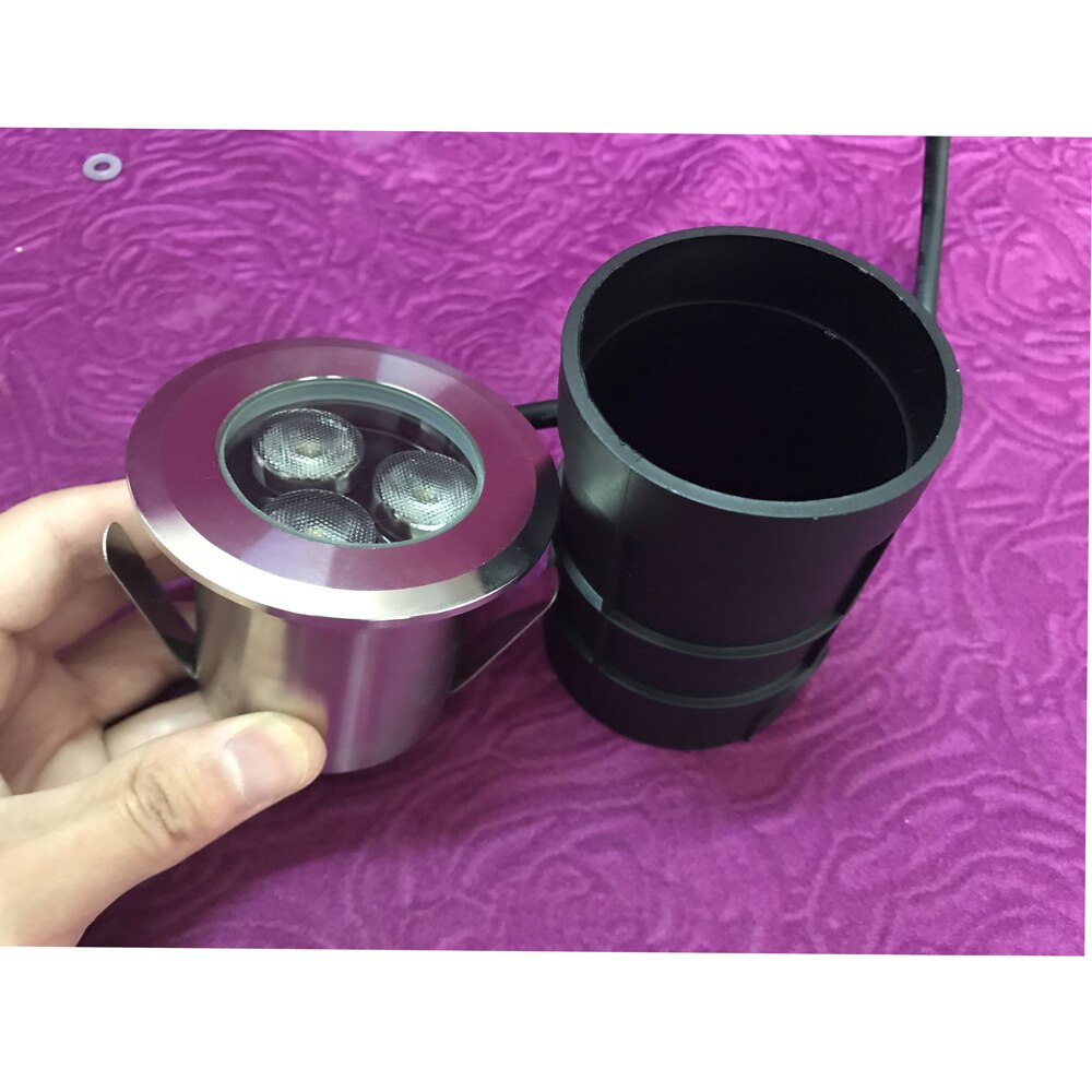 12V 24V 110V 220V stainless steel buried light mini Outdoor LED underground light 1W 3W RGB red green blue LED floor light