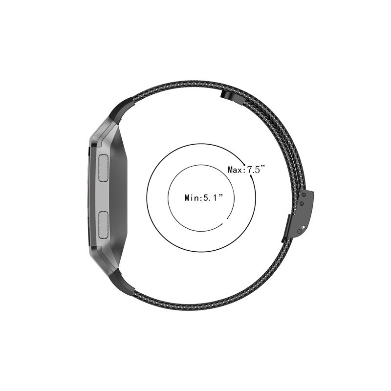 S/L Größe für Fitbit ionic Milanese Split Magnetische Edelstahl Band Smart Uhr Band Zubehör Armband Ersatz Band