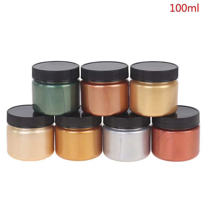 Peinture acrylique dorée, couleur métallique, imperméable, non délavée, 60/100Ml