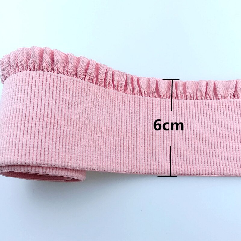 Hl 6cm brede 1 meter 5 farver elastikbånd taljebælte beklædningsgenstand gør-det-selv tilbehør jacquard linning