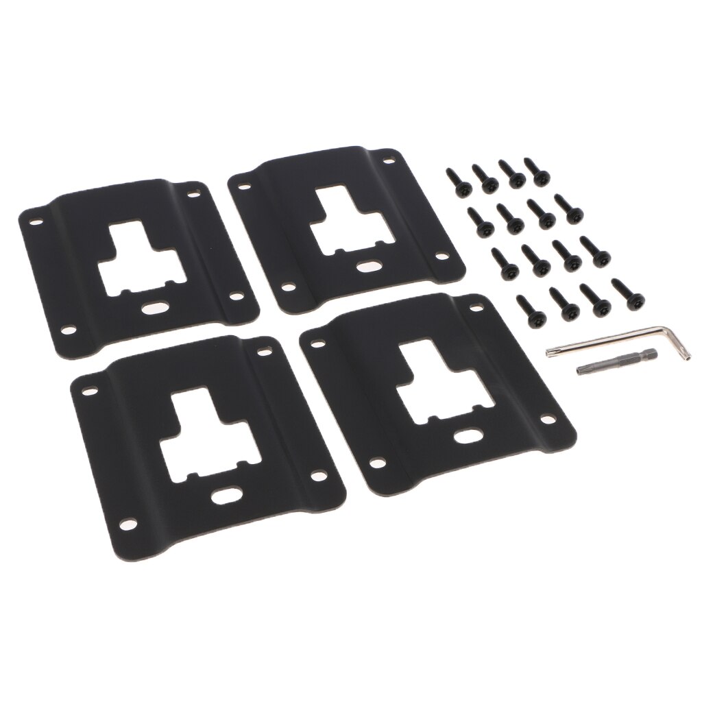 Ford Truck Bed Cargo Tie-Down Brackets Steel Plates for Ford F150 F250 F350