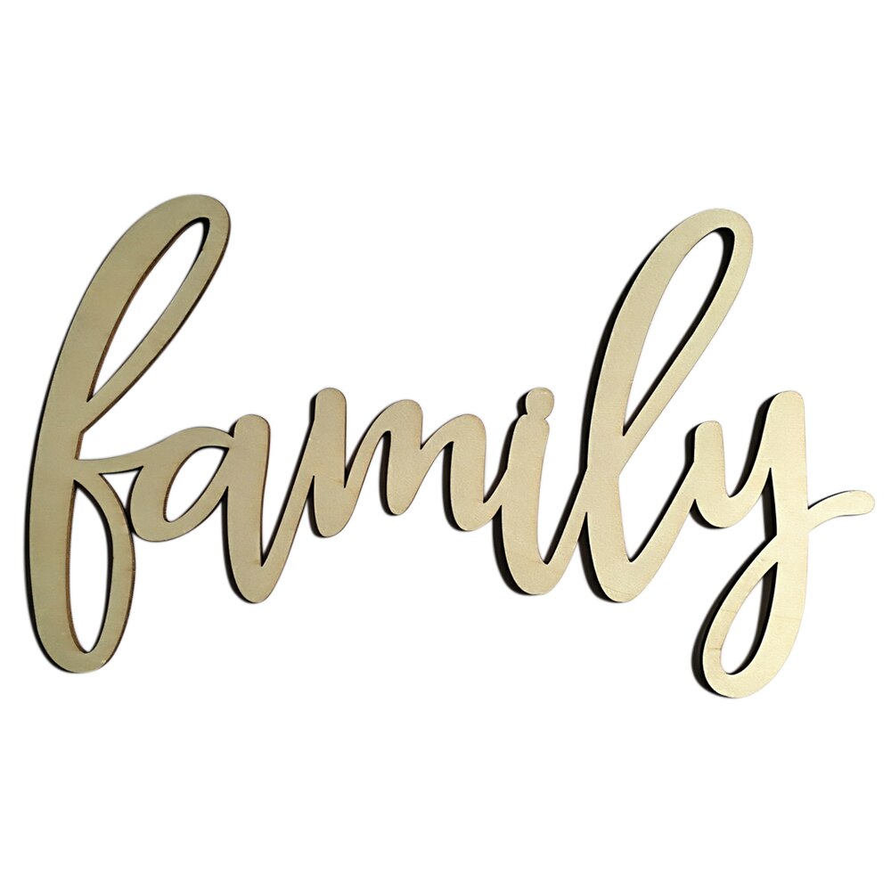 Wall Wood Home Decor Sign Family/Gather Wooden Letters Alphabet Word Decoration for Photoes Wall Wedding House Decoration: 2
