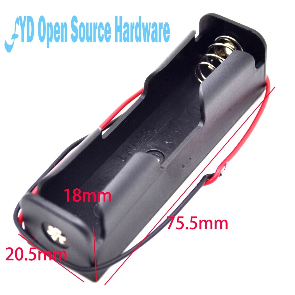 18650 Batterijhouder Clip - 3.7V Cliphouder Doos Met Draad