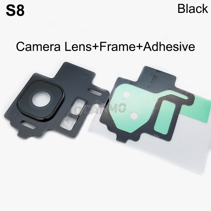 Aocarmo Hinten Zurück Kamera Objektiv Glas Ring Abdeckung Mit Rahmen Klebstoff Für Samsung Galaxis S8 SM-G9500 5.8 "Ersatz