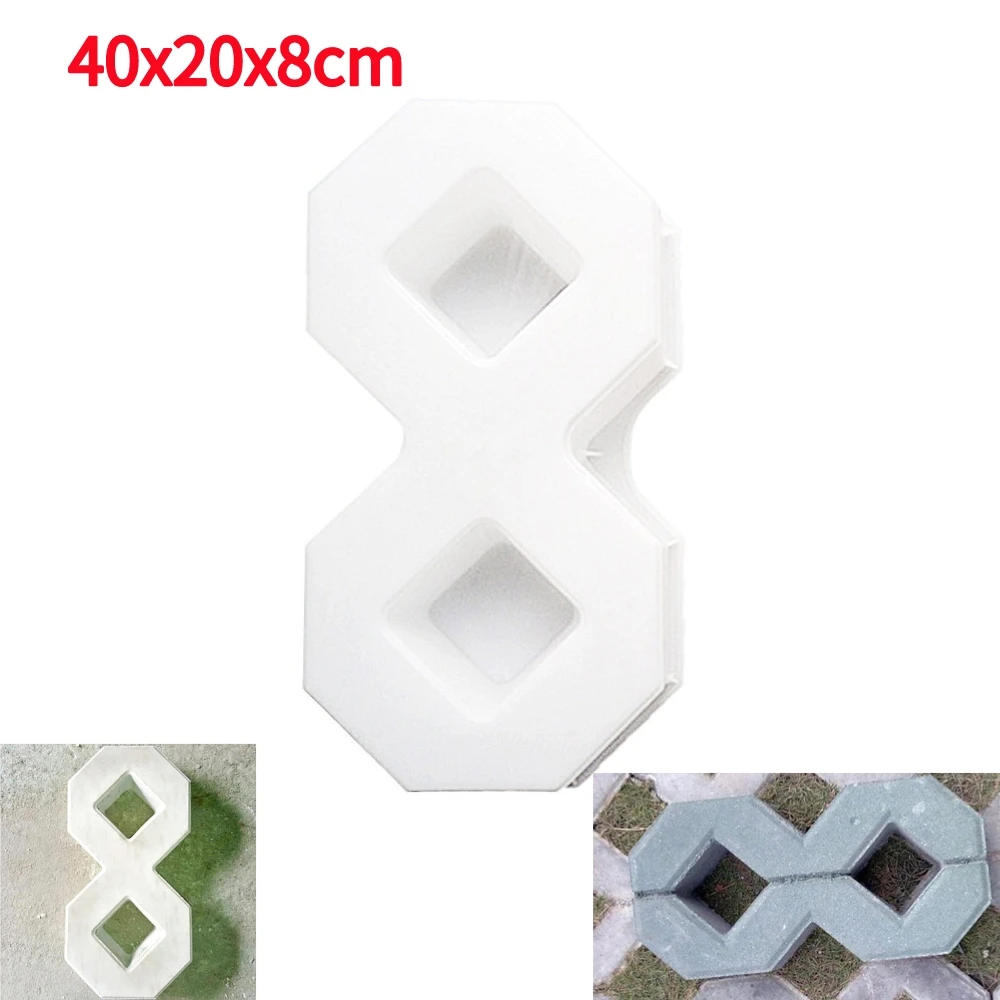 Giardino di casa cortile fai da te pavimentazione stampo strada cemento mattone intaglio pietra percorso pavimentazione strada Walk Maker stampo imitazione: Rosa