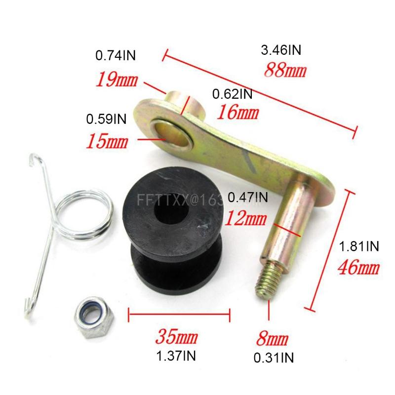 Heavy Duty Chain Roller Tensioner Replacement Metal Powersports Chain Adjusters for Ensure Proper Tension