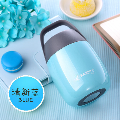Fiambrera térmica para niños, recipiente para comida, termo para sopa de boca grande, acero inoxidable, 450ml, 6-12 horas
