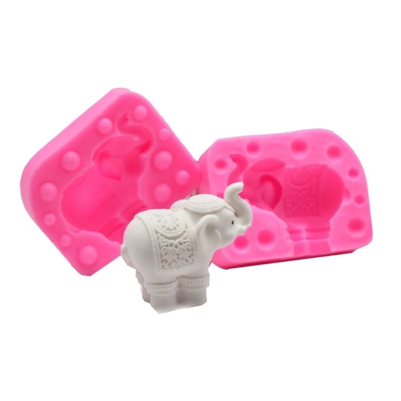 3D Olifant Kaars Siliconen Mal Voor Diy Handgemaakte Aromatherapie Kaars Gips Ornamenten Handwerk Zeep Mold Hand Maken
