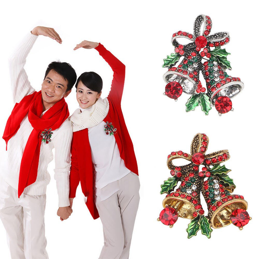 Hilife Kerst Pak Pins Bells Broches Creatief Cadeau Voor Vrouwen Jas Jurk Accessoires Mode-sieraden Home Decorations