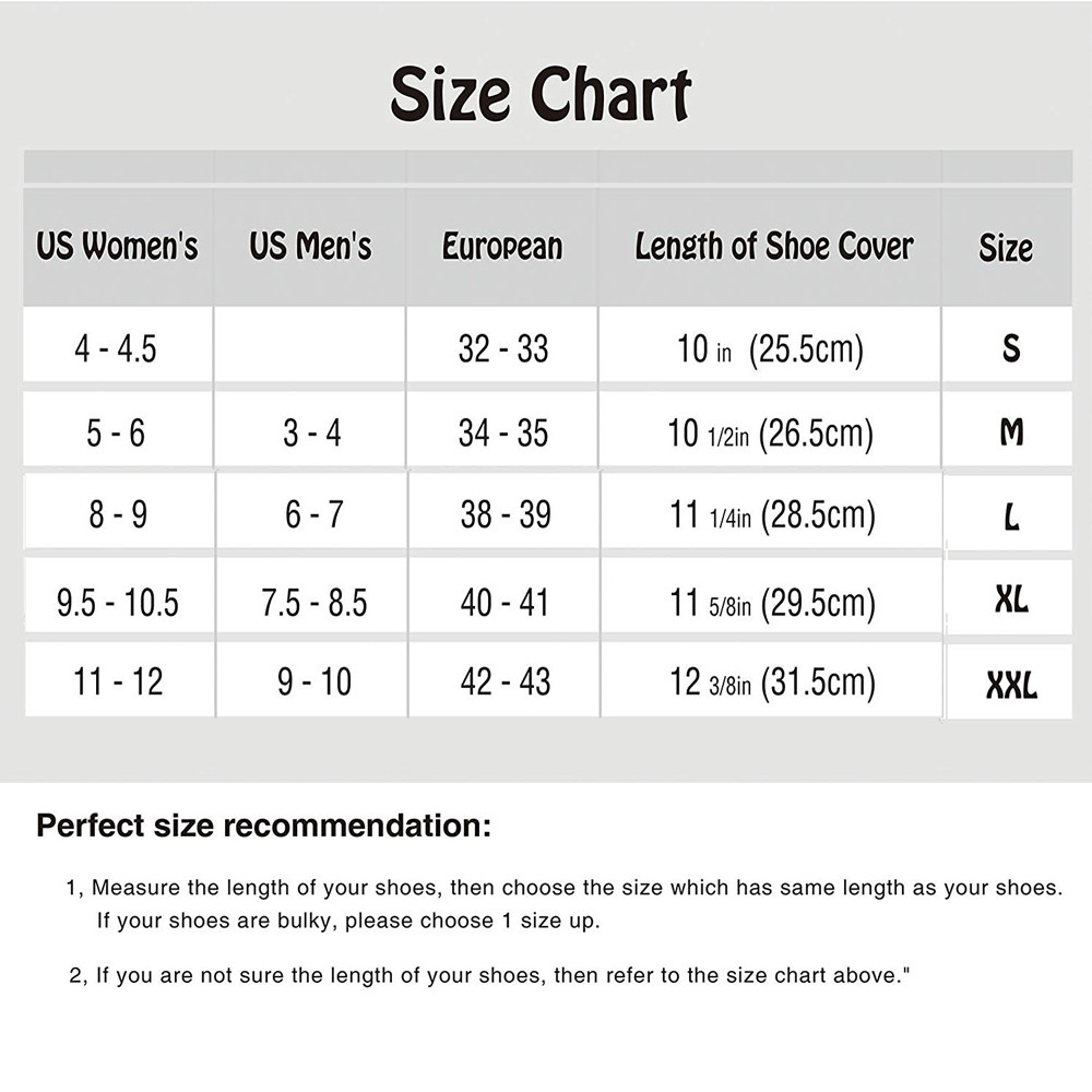 ISHOWTIENDA Rain Shoes Boots Covers non-slip Overshoes Galoshes Travel for Men Women Kids