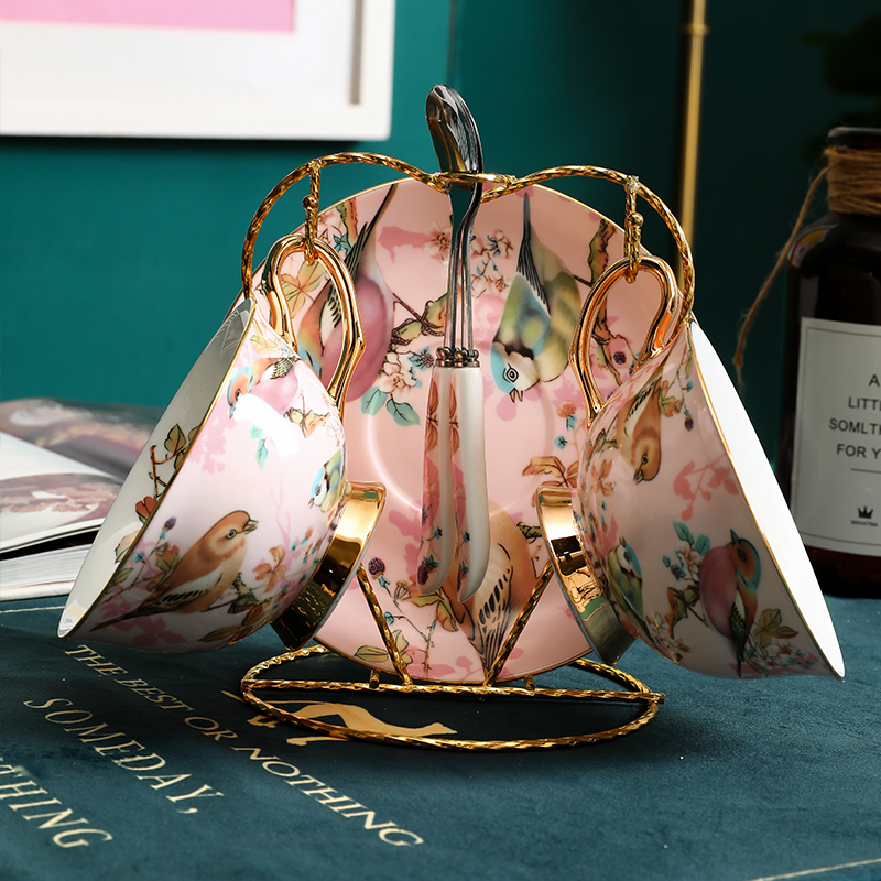 European-style coffee cup set Phnom Penh household high-end small luxury afternoon tea set with ceramics