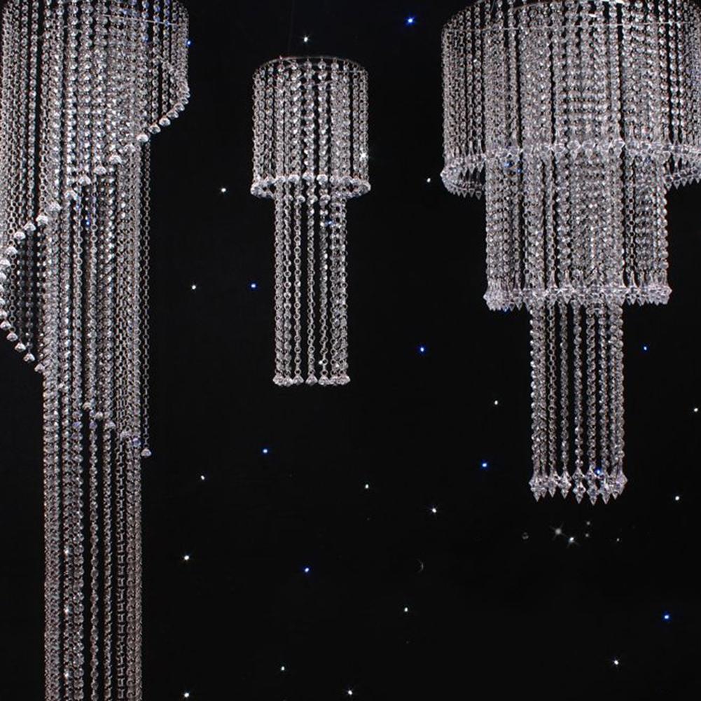1m acryl kristal strass kralen slinger deurgordijn kroonluchter hanger wanddecoratie thuis bruiloft decoratie doe-het-zelf accessoires