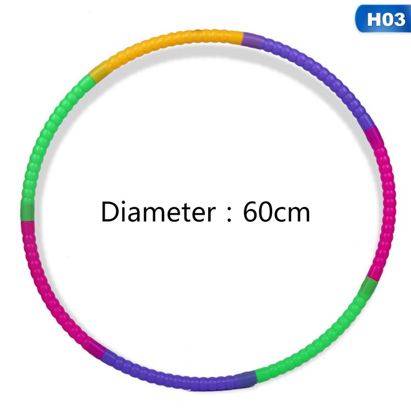 Détachable Sport Cerceau En Plastique Cercle de Forme Enfants Exercice Fitness Décontracté Sport Cerceaux Enfants Gym Musculation Boucle: 60CM