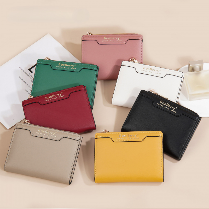 Women's Wallet Premium Product Short Wallet Organize Credit Cards and Business Cards Large Capacity Function