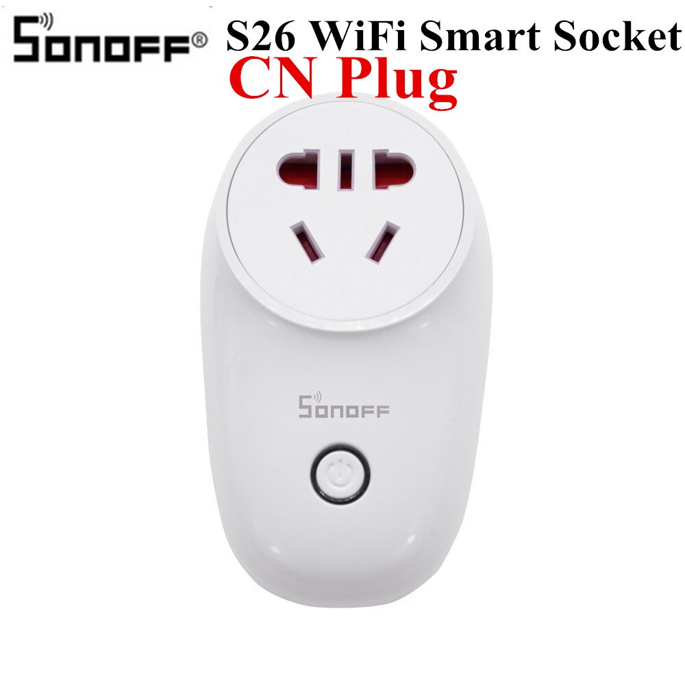 SONOFF S26 PLUG USEFUL Socket Electric Wifi Smart Sockets PlUG Switch UK Store: S26 CN