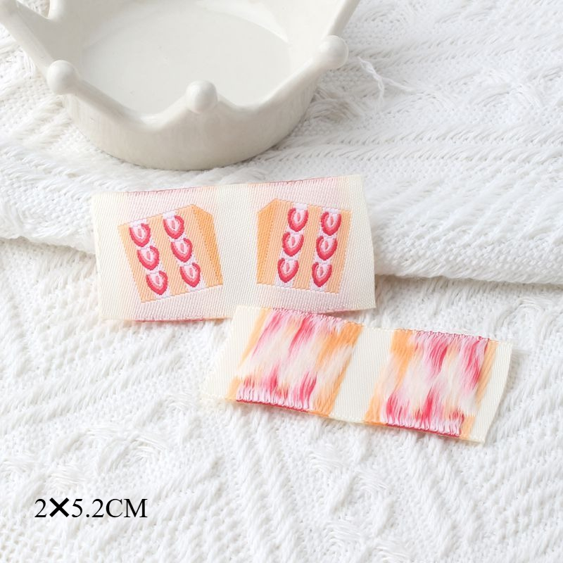 Tkane etykiety z kreskówek wiśniowych, naszywki z tkaniny, naszywki robić samodzielnego wykonania opasek robić włosów, ubrań, lalek, rękodzieła i akcesoriów: Czarny nikiel