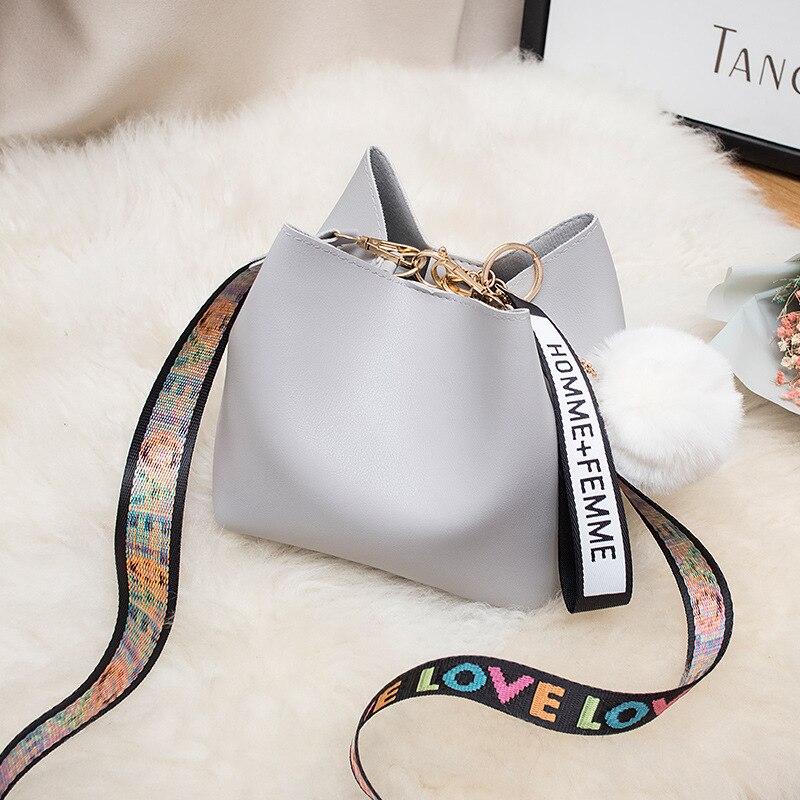 Lint Messenger Ms Emmer Handtas Mobiele Telefoon Zak Zoete Lady Vrouwen Crossbody Tas: Light Grey