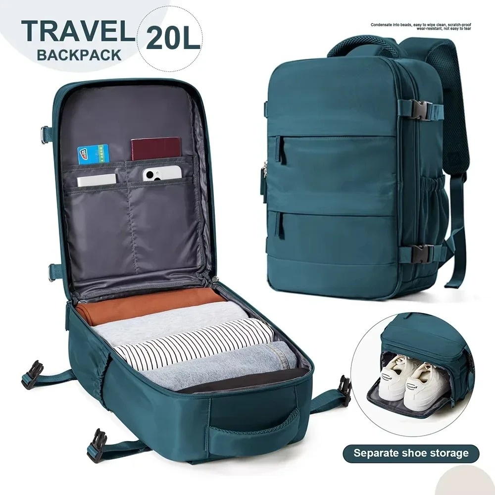 Damen Herren Handgepäck Rucksack Business Laptoptasche College Reiserucksack Wasserdicht Handgepäck Kabinenrucksack Wizzair 40x30x20