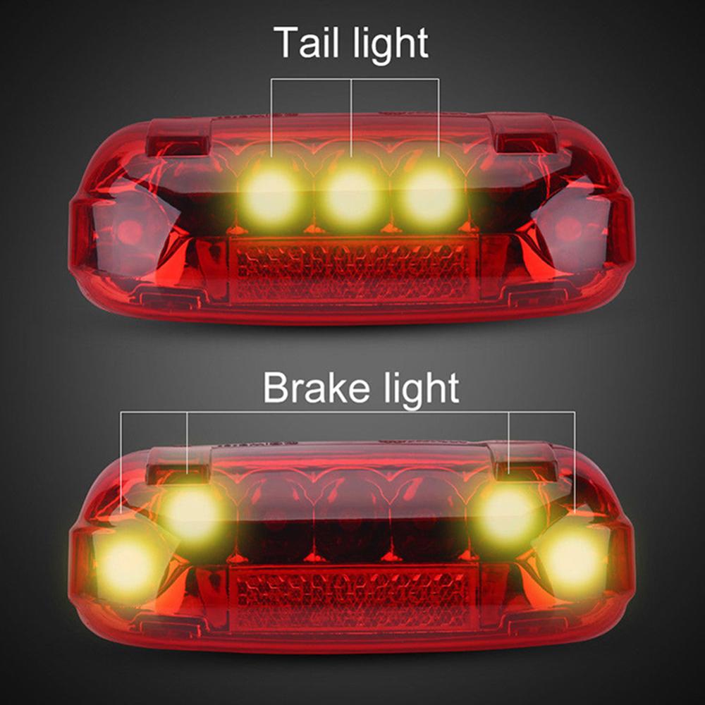 36V/48V Elektrische Fiets Achterlicht Elektrische Fiets Brake Indicator Led Achterlicht Waarschuwing Lamp Night Veiligheid fietsen Accessoire