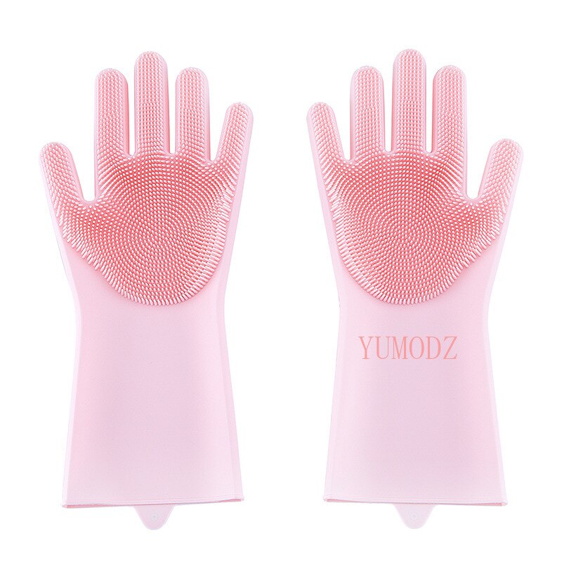 Magic Afwassen Siliconen Handschoenen Beschermen Hand Vuil Schoon Borstels Schoonmaken Tool Keuken Accessoires Wassen Fruit Groente Gadgets