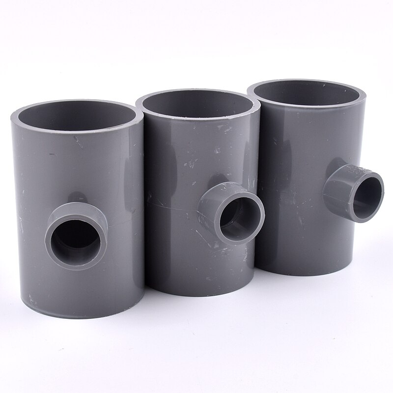 1~5pcs 20~63mm PVC Pipe Reducing Tee Connector Home Garden Irrigation Aquarium Fish Tank Tube Watering Adapter Fittings Joint