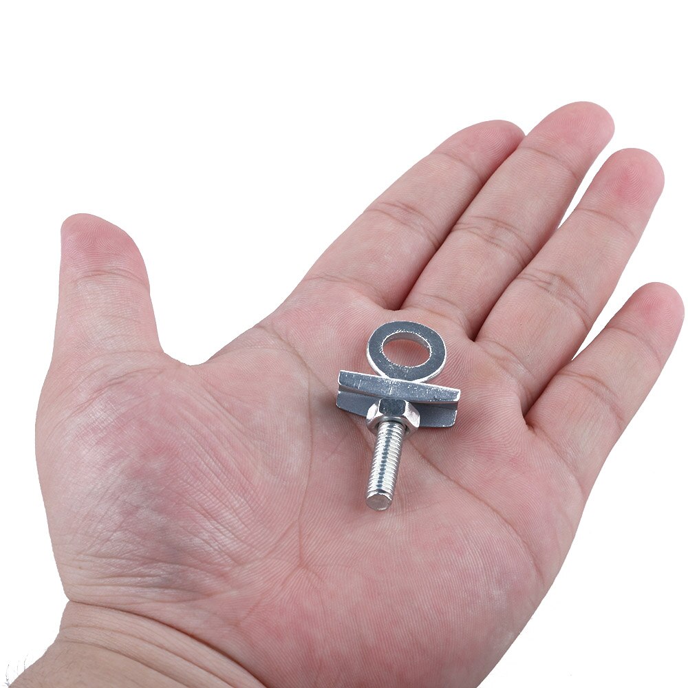 1PC Bike Duurzaam Zilver Staal Verstelbare Kettingspanner Voor Fixed Gear Single Speed Spoor Fiets Fietsen Accessoires