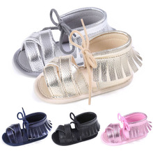 Baby Baby Schoenen Meisje Sandalen PU Bling Fringe Zachte Anti-Slip Zool Licht Gewicht Peuter Crib Schoenen meisje