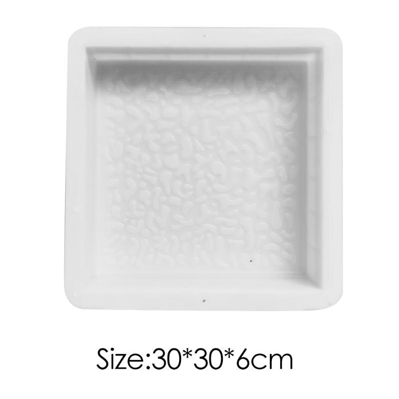 Havebelægning værktøj gårdhave gang beton gør-det-selv udendørs brolægning blomst skimmel imiteret cement mursten vej sti forme: 30 x 30 x 6cm
