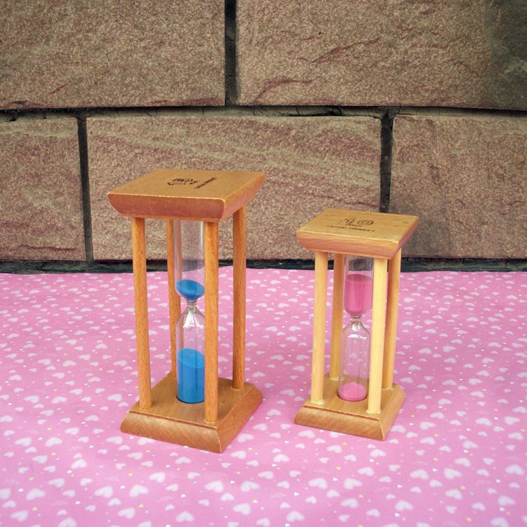 Sifang Ju Hout Vierkante Zandloper 10, 15 Minuten Timer Creatieve Desktop Artikelen Voor